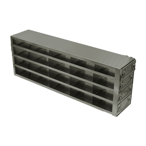 Crystal UFD-542-W-100 Upright Freezer Drawer Rack with 2" Boxes & 100-Cell Dividers Included