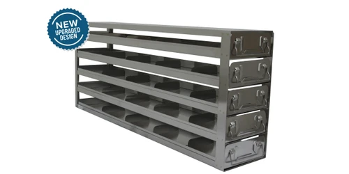 Crystal UFS-552 Upright Sliding Tray Freezer Rack for 2" Boxes