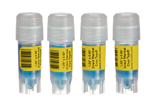 Diversified Biotech DTCR-1000-Y Direct Thermal Cryo-Tags® Labels