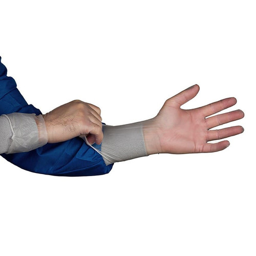 HandPRO 1554 Class 100 Cleanroom Vinyl Gloves, 12 in, Size X-Large, Case of 1,000 Gloves