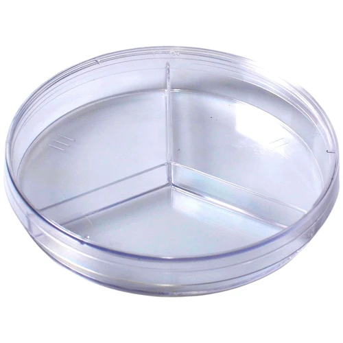 4012 Kord-Valmark Tri-Plate (3 Compartments), 100 x 15 mm, Slippable No Rim, Case of 500 (20 Sleeves x 25)