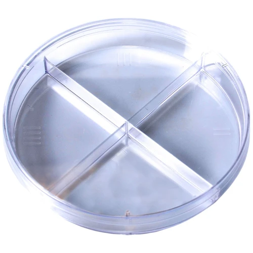 4013 Kord-Valmark Quad-Plate (4 Compartments), 100 x 15 mm, Slippable No Rim, Case of 500 (20 Sleeves x 25)