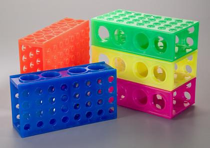 4-Way Tube Rack, Assorted Colors, 5/pack