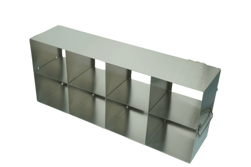 Upright Metal Freezer Racks for 15mL and 50mL Tube Boxes, 4x2 configuration