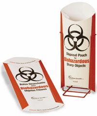 Biohazardous Disposal Pouch Stand