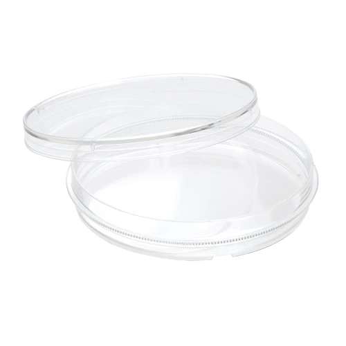 CELLTREAT 70mm x 15mm Tissue Culture Treated Cell Culture Dish with Grip Ring, Sterile | Heavy-Duty, Vented Lid | 36.3 cm² | 10/Bag | 500/Case | Cat # 229670