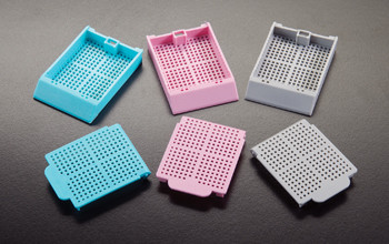 Histosette II -- Biopsy Processing / Embedding Cassettes (Lids and Cassettes Packaged Separately) Tan