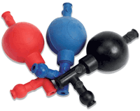 Rubber Pipette Filler Red