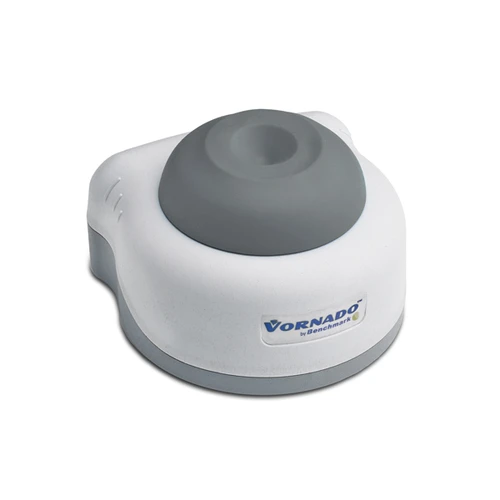 Benchmark Scientific Vornado™ Mini Vortex Mixer | Fixed 2800 RPM | 4mm Orbit | Insta-Touch™ Pressure Activation | Universal Voltage 100–240V | Gray Cup | Cat # BV101