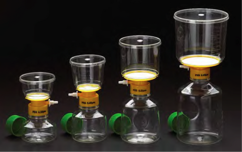 CELLTREAT 229704 1000mL bottle top filter 0.45µm PES 90mm membrane large-volume clarification particle removal