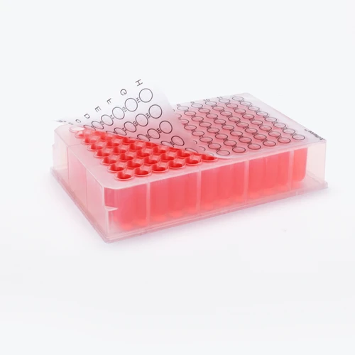 Excel Scientific X-Pierce™ XPS-25 Precut Pierceable Sealing Film for Robotic Automation, Sterile, 96-Well Plates — 25/Pack