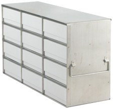 Upright Freezer Rack for 2" Boxes, 4 High by 3 Deep, (Capacity: 12 Boxes)