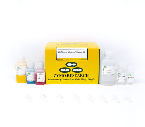 Zymo Research D4054 ZR Plasmid Miniprep Classic Kit 800 preps Zymo-Spin IIN Columns color-coded buffers core facility