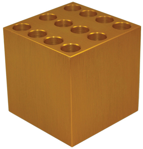 Diversified Biotech CHAM-6050 12-Hole Aluminum Cooling Chamber for 15ml Tubes