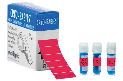 Diversified Biotech CRY-1000-R Cryo-Babies® Cryogenic Labels