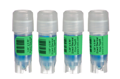 Diversified Biotech DTCR-1000-G Direct Thermal Cryo-Tags® Labels