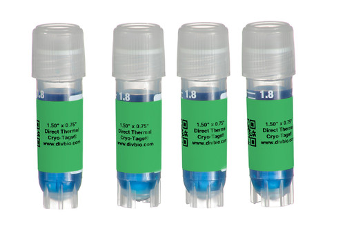 Diversified Biotech DTCR-3000-G Direct Thermal Cryo-Tags® Labels
