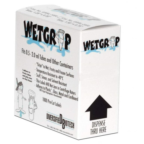 Diversified Biotech GRRL-1000 WetGrip™ Laboratory Labels on Roll