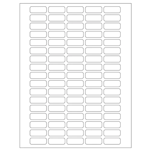 Diversified Biotech TTLW-KK-20 KissCut Laser Tough-Tags® Sheet Labels