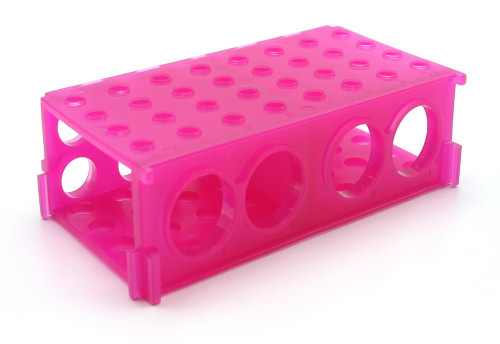 Heathrow Scientific HS29022D 4-Way Tube Rack, Pink, Pack of 5