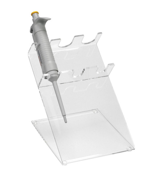 Heathrow Scientific HS206203 Pipette Stand Acrylic 3-Place, Clear