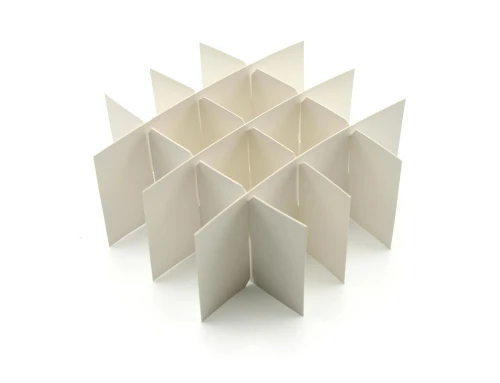 Heathrow Scientific HS2860P Cardboard Tube Storage Box Partition / Divider 16 Well 50 mL Tubes, White, Pack of 10