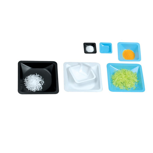 Gravity™  Weigh Boat Square large, Blue, 140 x 140 x 22 mm
