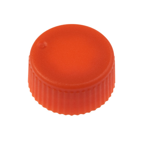 CAP ONLY, Screw Top Micro Tube Cap, O-Ring, Opaque, Orange, Non-sterile, 1000/Case