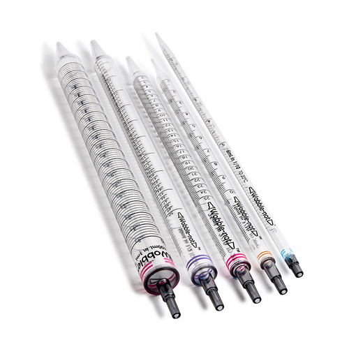 CELLTREAT Wobble-not™ 25mL Serological Pipet, Individually Wrapped, Paper/Plastic, Sterile | Patented 2-Tier Step Design | Negative Graduations to -10mL | 25/Bag | 100/Case | Cat # 229093B