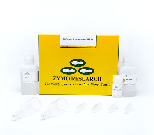 Zymo Research D4030 DNA Clean Concentrator-100 kit 50 preps Zymo-Spin V Column Reservoir up to 100µg DNA high volume