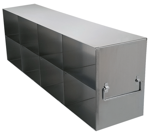 Upright Freezer Racks for Large 3.75″ Boxes- Rack Only- 4 Boxes Deep x 2 Boxes High