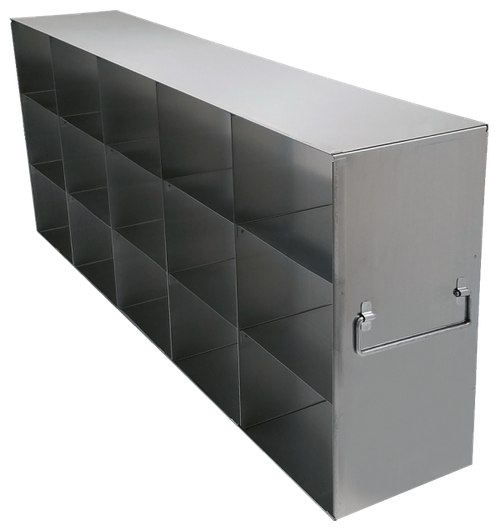 Upright Freezer Racks for Large 3.75″ Boxes- Rack Only- 5 Boxes Deep x 3 Boxes High