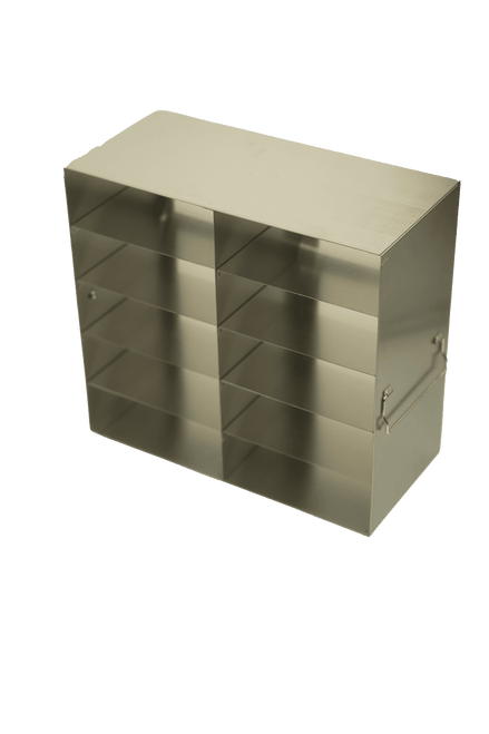 Rack For Large 2″ Cardboard Boxes and 100-Cell Hinged Top Plastic Storage Boxes, 2x5 configuration