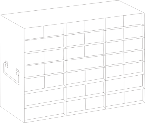 Rack For 50-Cell 1.5 mL Microtube Storage Boxes, 3x7x2 configuration