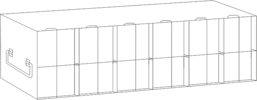 Upright Freezer Rack For 96-well & 384-Well Microtiter Plates, 168 plates w/ lids, 204 plates w/o lids