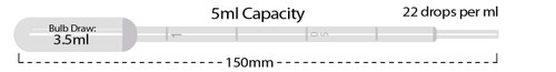 5mL Large Bulb non-sterile, Bulk