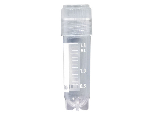 Externally Threaded Cryogenic Vials, 2mL, Sterile, Self-Standing | 500/cs | Cat # V3802 MTC Bio