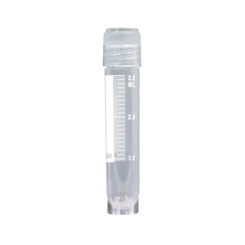 Externally Threaded Cryogenic Vials, 3mL, Sterile, Self-Standing | 500/cs | Cat # V3803 MTC Bio