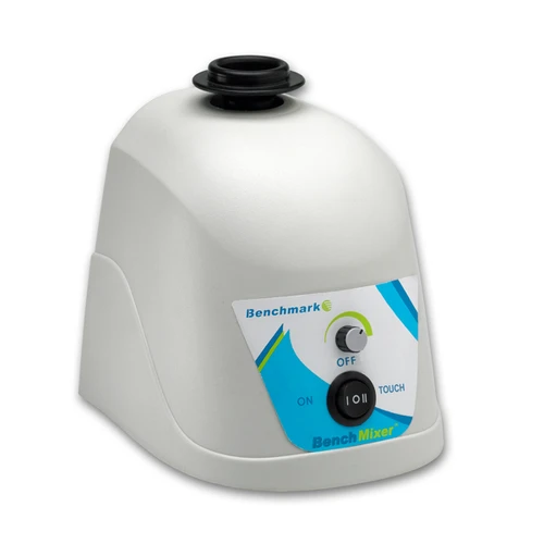 Benchmark Scientific BenchMixer™ Vortex Mixer | Variable Speed 200–3200 RPM | Q-Drive™ Dynamic Balancing | Touch & Continuous Modes | Cold Room/Incubator Compatible | No-Walk Suction Feet | Cat # BV1000