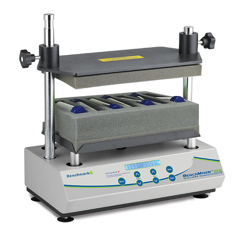 Benchmark Scientific BenchMixer™ XLQ QuEChERS Shaker/Vortexer | Complete QuEChERS Rack Starter Kit Included | Programmable Pulsing & 100-Hour Timer | 500–2500 RPM | Ideal for Pesticide & Cannabis Analysis | Cat # BV1010-TST