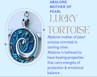 Abalone Tortoise Stone Necklace