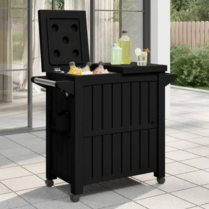 3-in-1 Serving Cart Black Polypropylene A949-364169