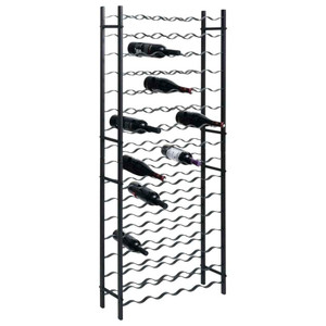 Wine Rack for 96 Bottles Black Iron A949-325923