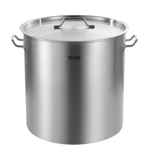 Stainless Steel Stockpot, 84 Quart Large Cooking Pots, Cookware Sauce Pot with Basket, Lid, and Ha E415-SYJHTG84QTLJKKAQLV0