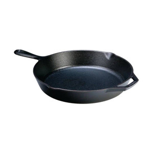12-inch Cast Iron Skillet Frying Pan with Pour Spout - Made in the USA Q280-LTCISBP24985316