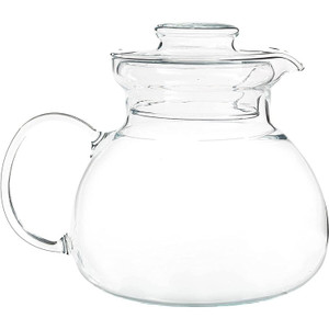 1.5 Quart Stovetop Clear Glass Teapot Kettle with Lid - Microwave Safe Q280-SGTSC26990158