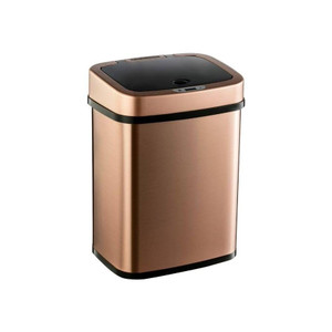 3-Gallon Motion Sensor Touchless Stainless Steel Trash Can in Copper Gold Finish Q280-GDSAC87915