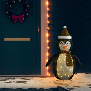  Decorative Christmas Snow Penguin Figure LED Luxury Fabric 4 ft A949-328502