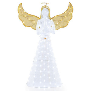 5 ft Festive Pre-Lit Angel with Halo and 150 LED Lights B593-CM24909US