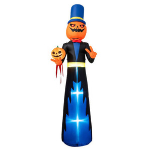 10 FT Animated Halloween Inflatable Pumpkin Gentleman Decoration B593-CM25682US